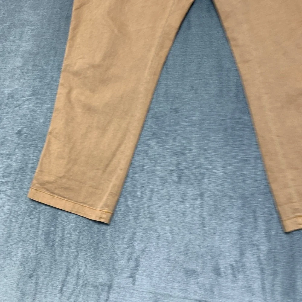 Old Navy Chino Pants Mens Large Tan Cotton Stretch Everyday Wear Straight Leg